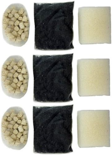Hagen AquaClear 20 & Edge Aquarium Filter Media Set 3-Pack (Foam A598, Carbon A597 and Biomax A595)