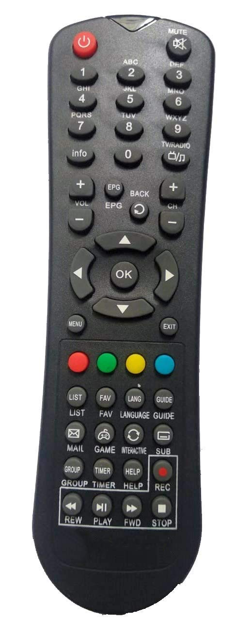 Pizora® Remote Compatible for Siti Cable/Siti Digital Set Top Box DTH Remote (with Recording Feature)