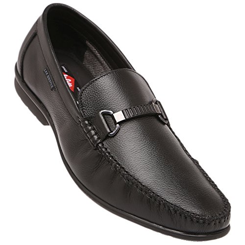 Image of Lee Cooper Men's Black Loafers - 9 UK /India (43EU)(LC2339 Black)