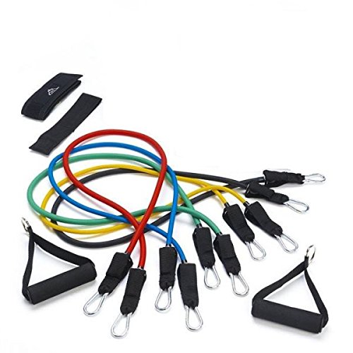 IRIS Fitness Workout Bands Include 5 Exercise Bands, Door Anchor, Foam Handles, Ankle Straps for Resistance Training, Physical Therapy, Home Workouts (B078WQ8C7G) Amazon Price History, Amazon Price Tracker