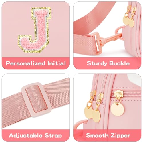 Image of Initial Sling Bag Crossbody Purse for Kids Girls Age 3-8