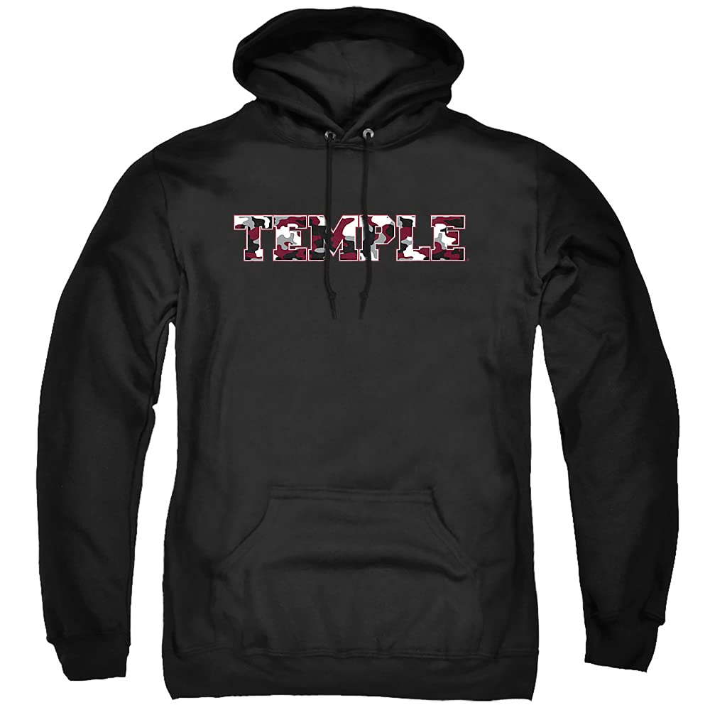 Temple University Official Camo Unisex Adult Pull-Over Hoodie
