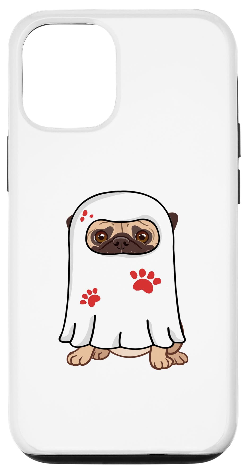 pug in ghost costume