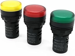 1 luz indicadora ND16-22DS/2 CA CC 24 V, 12 V, 36 V, 48 V, color rojo, verde y amarillo, tipo de resistencia.(GREEN,36V)