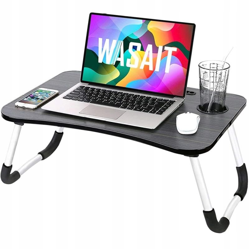 Verstellbarer Laptop-Betttisch – Klappbar, Mit Schublade & Neigungsfunktion, Für Essen & Arbeiten Im Bett