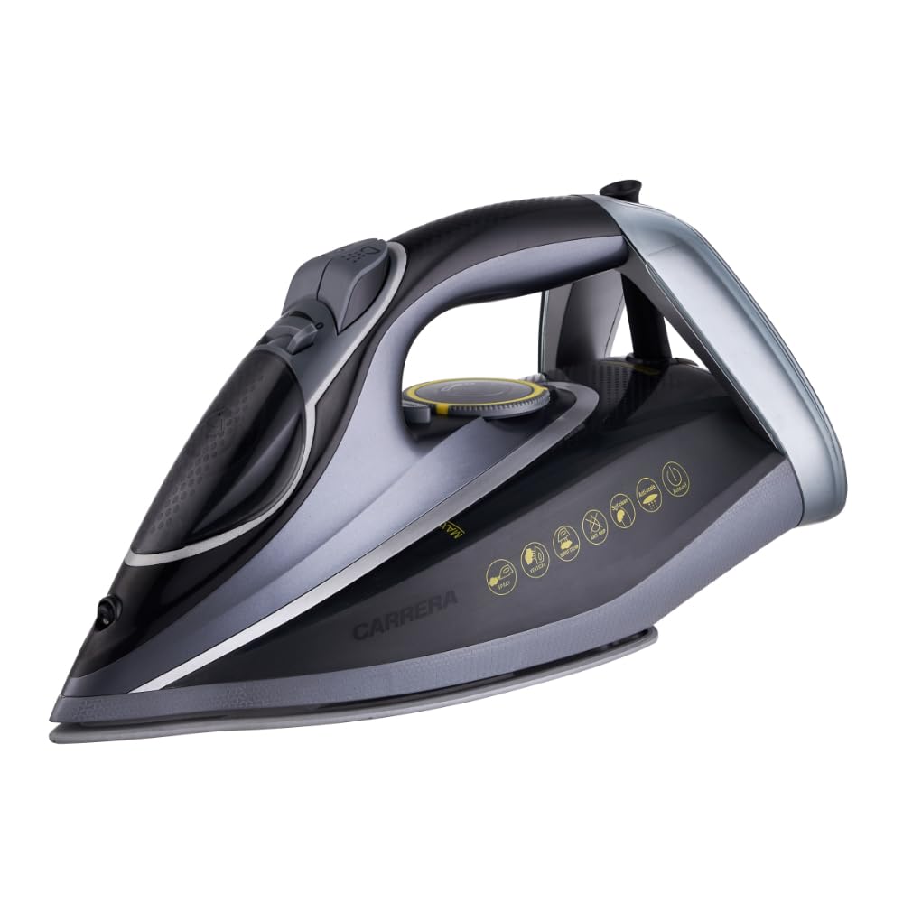 CRR210 Steam Iron – 2800W Steam Iron with Ceramic-Coated Soleplate, Adjustable Temperature, Anti-Drip System, Auto Shut-Off, 320ml Tank, Centralized Burst & Super Steam Function