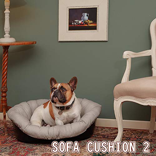 Ferplast-Sofa-Cushion-2-Cushion-for-Dogs-and-Cats-Padded-Cover-Soft-Washable-Cotton-Padding-Adjustable-with-Elastic-52-x-39-x-21-cm-Grey