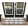 Levinis farmhouse grey buffalo plaid rugs outdoor doormats cotton washable buffalo check doormats for kitchenfront porchbathroomlaundry roomentry way 236 x 512  urban country home decor