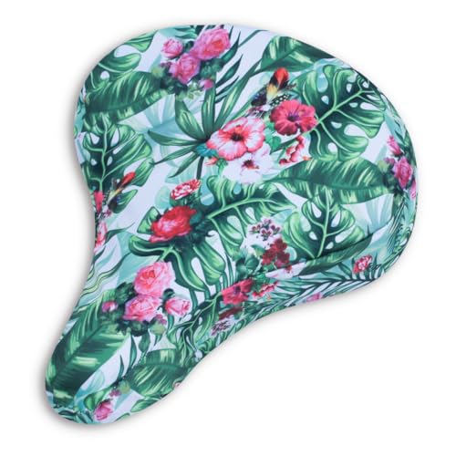 Padded Bike Seat Cover Palm Rose