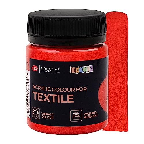 Decola - Red Classic Textile Colour 50ml, Rot, 1 ml (Pack of 1)