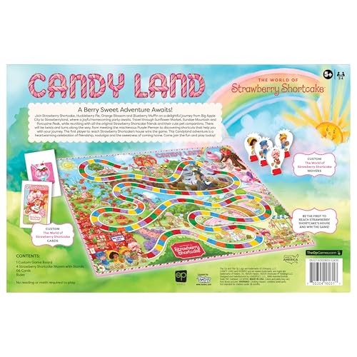 Candy Land: Strawberry Shortcake, juego clásico para niños miniatura 6