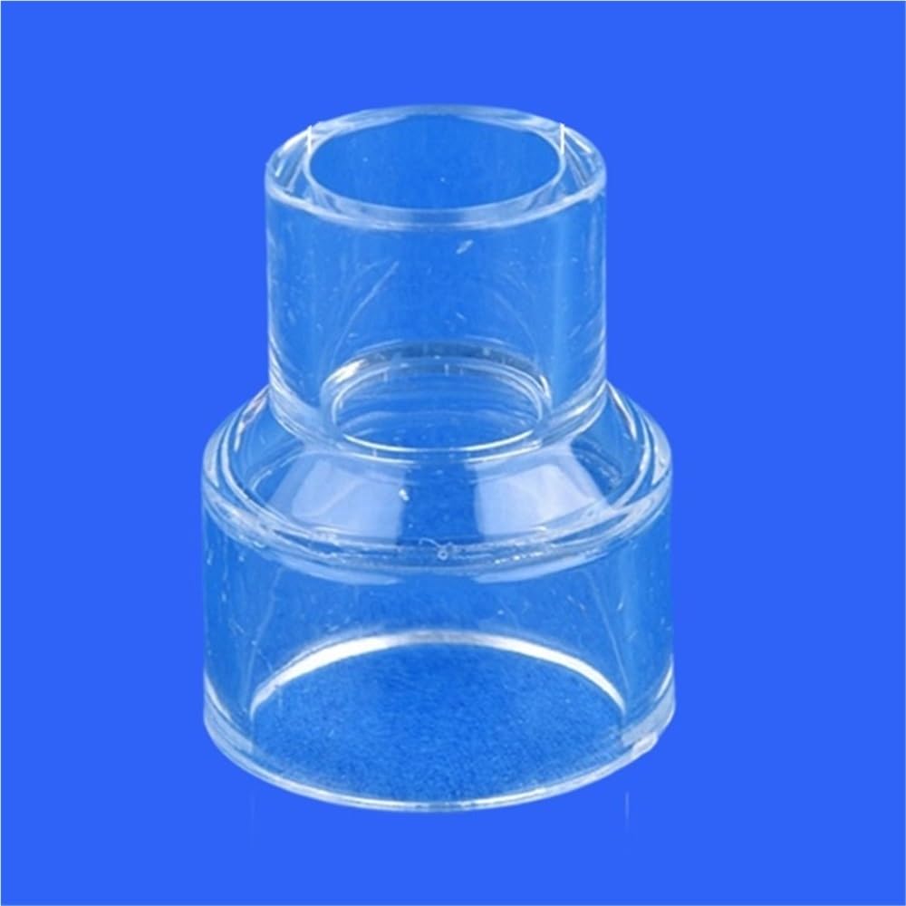 Dfrywdgsey One Color Acrylic Transparent Tube, 5Pcs Clear Acrylic Pipe Variable Diameter Direct Connectors, Aquarium Fish Tank Joints Water Tube Fittings(16 * 25Mm)