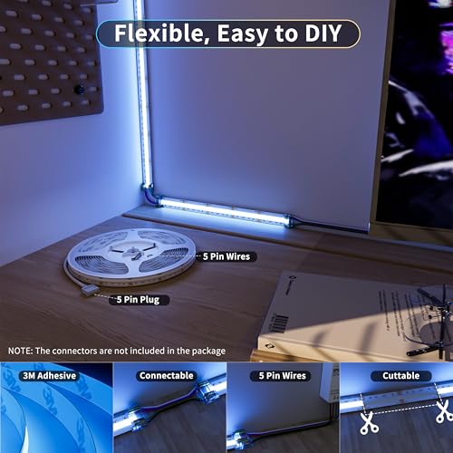 Tira LED RGBW 24V PAUTIX 2700K con controlador WiFi miniatura 4