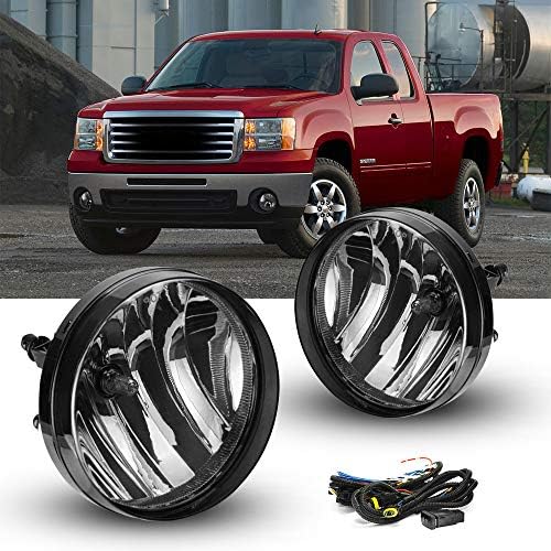 TOPSCOPE Fog Lights Replacemnt for 2007-2013 GMC Sierra 1500 2007-2014 ...