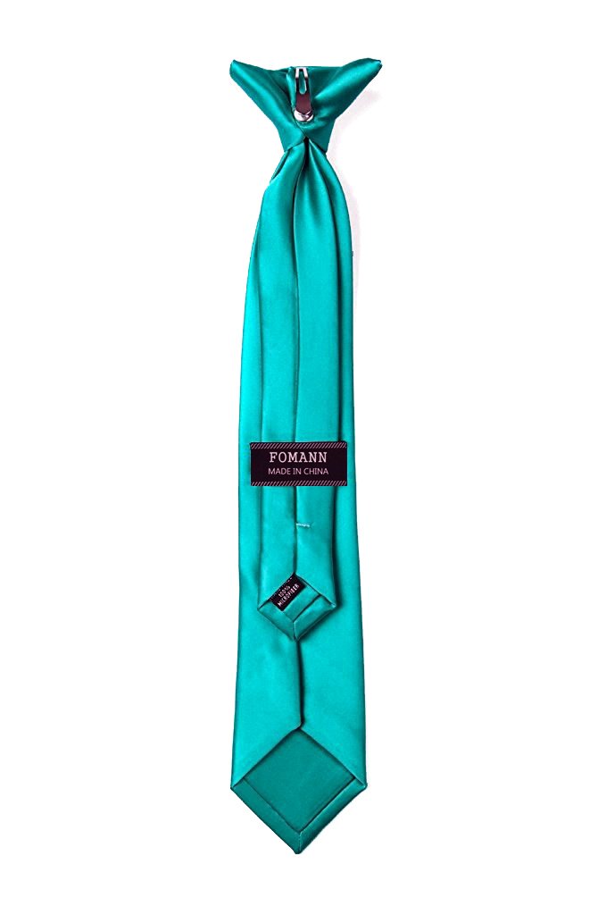 FOMANN Mens Clip on Ties Solid Uniform Clip-on Neck Ties for Police and Security Pullaway Clip Ties