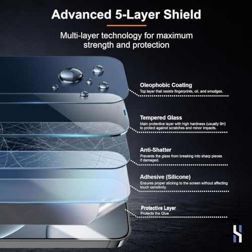 Image of Tempered Glass for Oppo Find X9 Pro - Military Grade 9H Screen Guard, Anti-Scratch, Shatterproof, Edge to Edge Full Coverage - Black Border