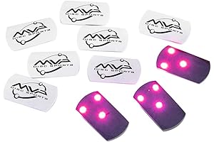 MVP Disc Golf Flat LED Tri-lite Disc Golf Lights (Pack of 10)