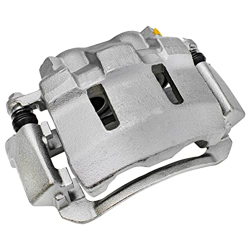 Image of Detroit Axle - Front Brake Kit for Ford 2000-2005 Excursion 1999-2004 F-250 F-350 Super Duty Disc Brake Caliper w /Bracket Ceramic Brake Pads w /Hardware 2001 2002 2003 Replacement