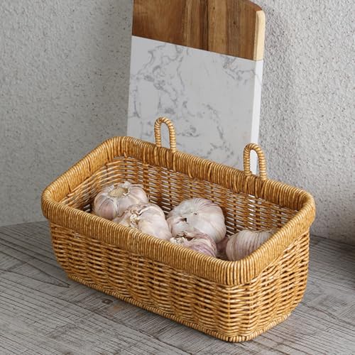 Paniers de rangement suspendus tissés à la main modulables