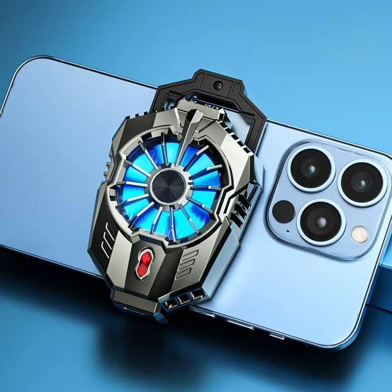 Image of BKN X20 Phone Cooler for Gaming, Universal Phone Cooling Fan -3 with Two Cooling Modes, Mobile Phone Radiator for iPhone and Android Smartphones from 4.5 to 7in for Live Streaming, Gaming, Vlog