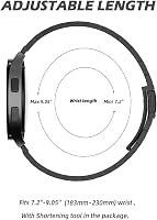 Sundaree Okosóra Szíj - Univerzális Csereszíj Unisex Smartwatch-hoz, Fekete, ACTIVE2 Modell, Kompatibilis Modellekhez 7