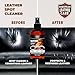 European Leather Care Leather Spot Cleaner 4 oz Car Leather Cleaner and Conditioner for Leather Couch Cleaner, Furniture, Car Seat, Shoes, Boots, Purse - Natural Ingredient Leather Shoe Cleaner USA