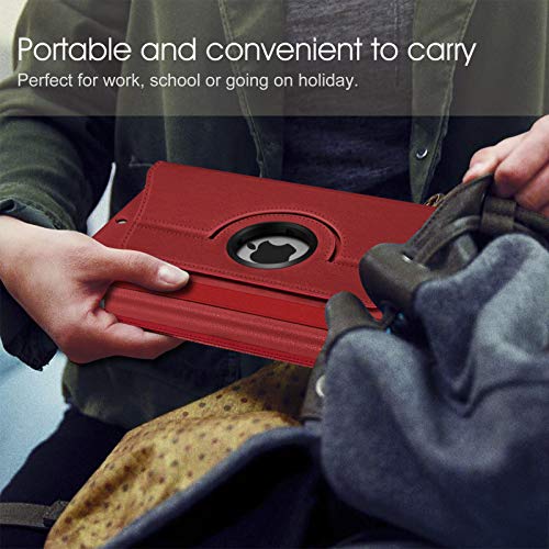 Coque iPad 10.2 9ème génération rotative 360 et etui stylet ponceau - 7