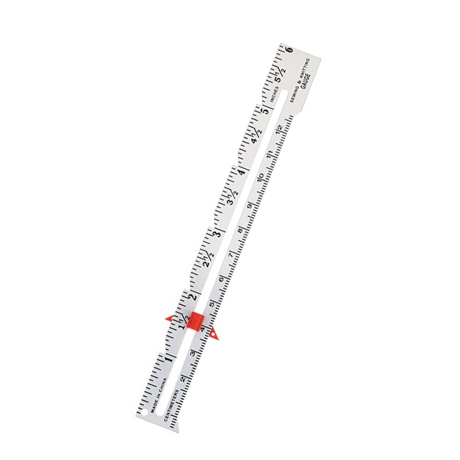 Hsioluted White Sewing Gauge Calliper Sewing Measuring Tool Ruler Tailor Ruler Quilting Accessories For Fabric Craft Tailor Gauge Fabric Quilting Accessories