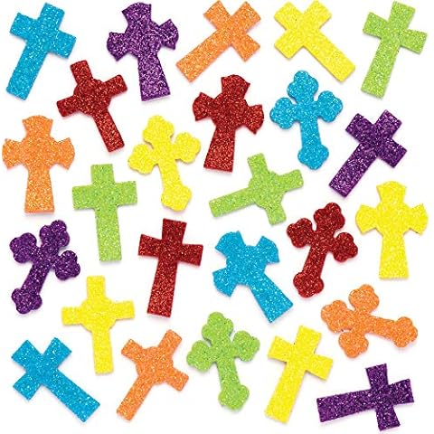 Pegatinas de Purpurina en forma de Cruz de Baker Ross Cover