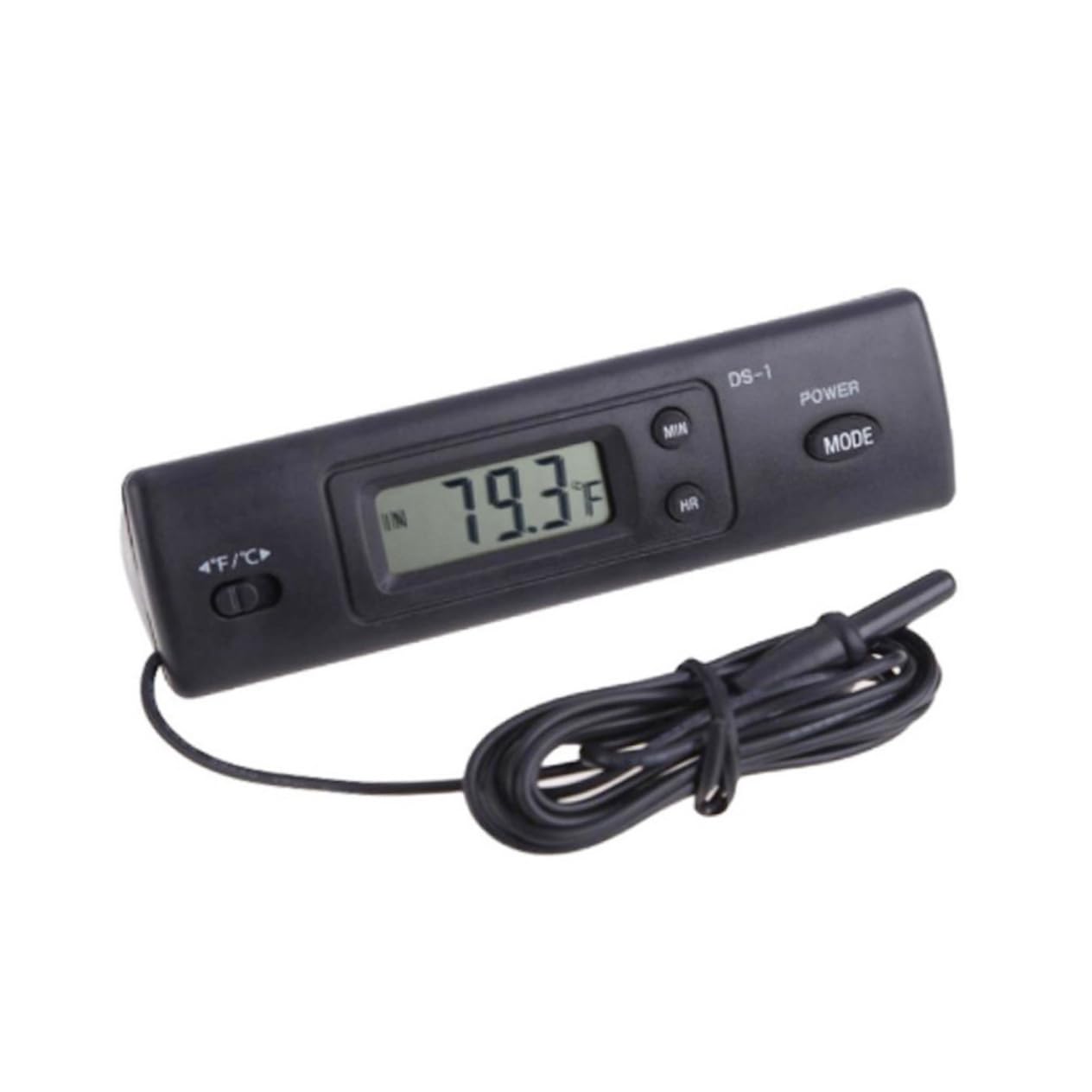 GRIRIW Energy-Saving Digital Thermometer Aquarium Temperature Measure Device Fish Tank Reptile Tank Lizard Tool