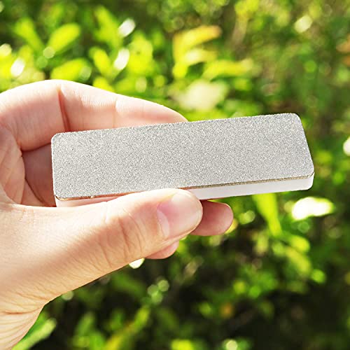 Dmd Mini Double Side Whetstone-Diamond Ceramic Pocket Knife Sharpener | Outdoor Knife Sharpener | Portable Diamond Abrasive Tools | Good Partner For Various Outdoor Activities #TOP5
