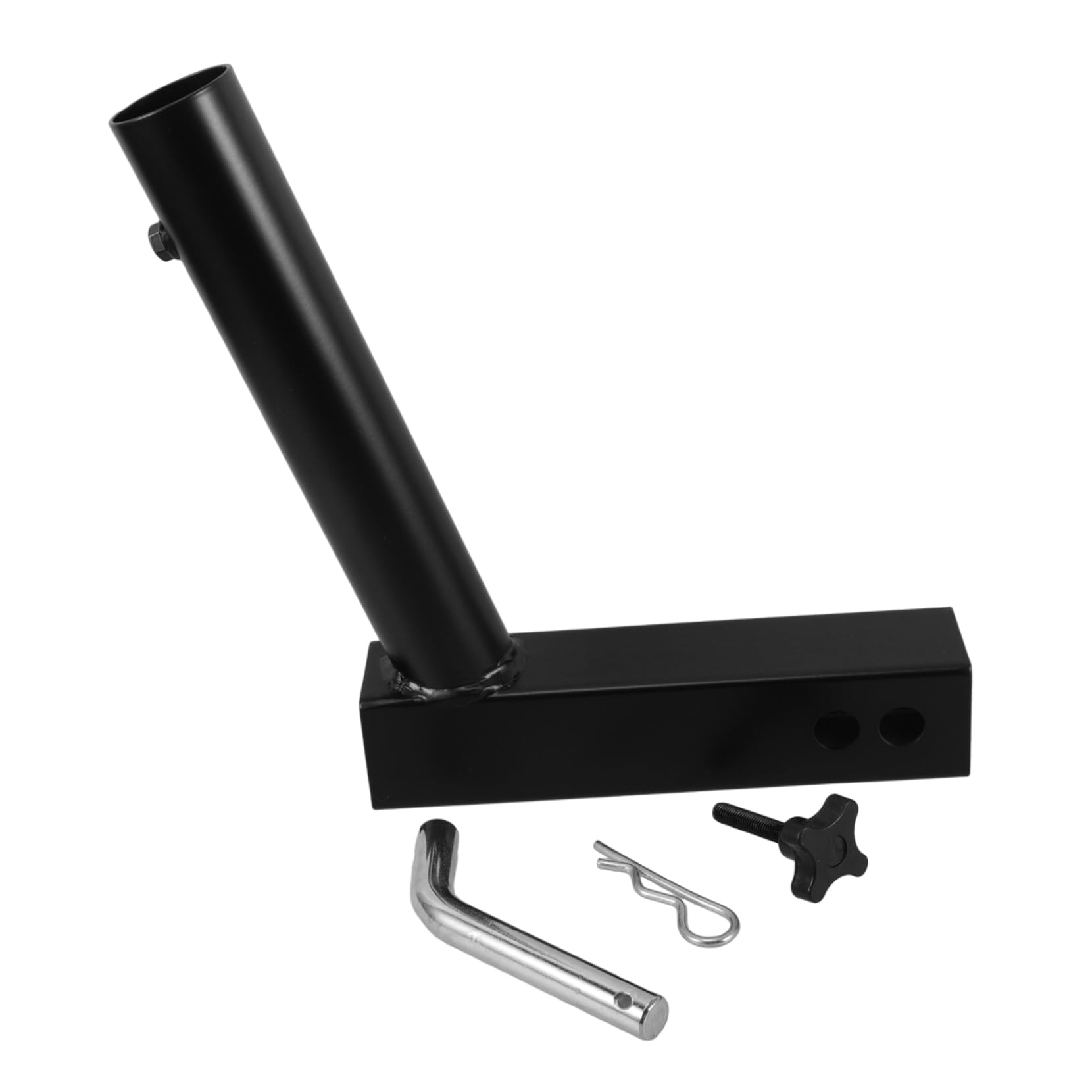 UPKOCH Flaggenhalter für Anhängerkupplung Universeller Flaggenmast Halter für Fahrzeuge Stabiler Metallhalter für Anhängerkupplungen Einfacher Montage für Dekorative Fahnen und Flaggen