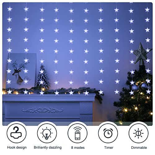 BLOOMWIN LED Catena Luminosa, Tenda Luminosa DIY