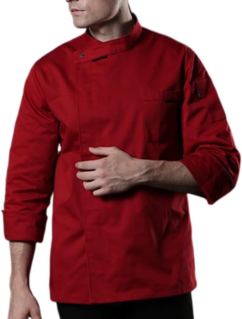 Men's Women's Chef Coat Hotel Kitchen Restaurant Classic Chef Jacket for Kitchen Service Uniform Workwear