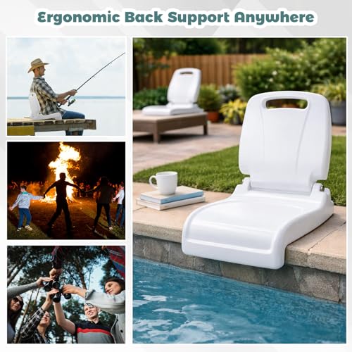 Karenhi 2 Pack Silla Plegable para Adultos con Respaldo para Piscina, Portátil para Camping y Picnic miniatura 6