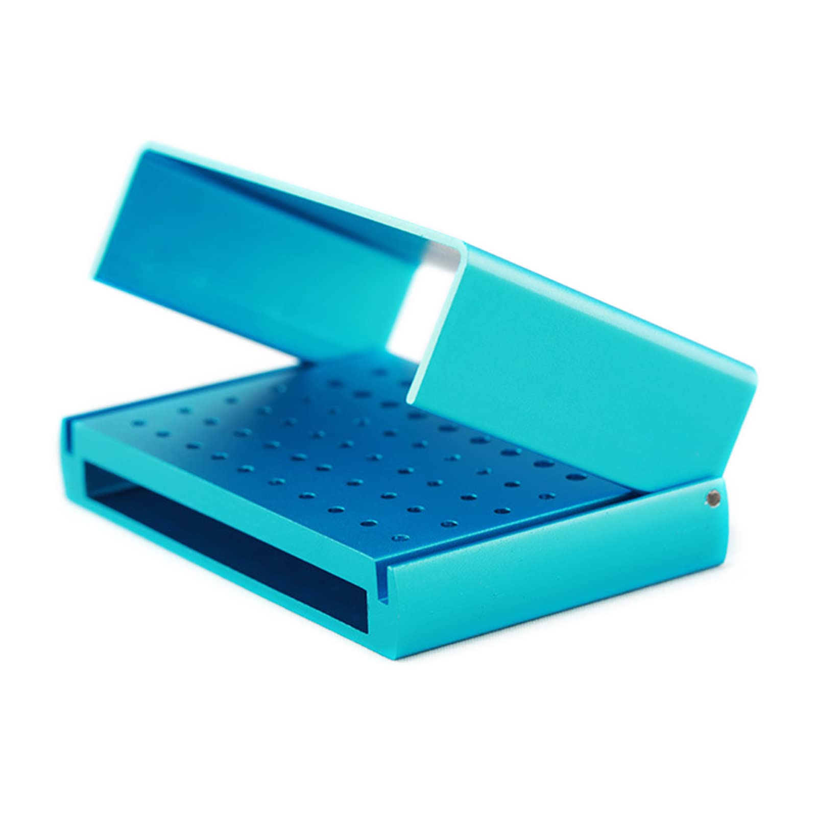 Porte-Fraise Dentaire à 58 Trous, boîte de désinfection à Autoclave, Brosse de Polissage Portable, Bloc de Tasse, Bloc de Fraise Dentaire pour Fraise à Aiguille