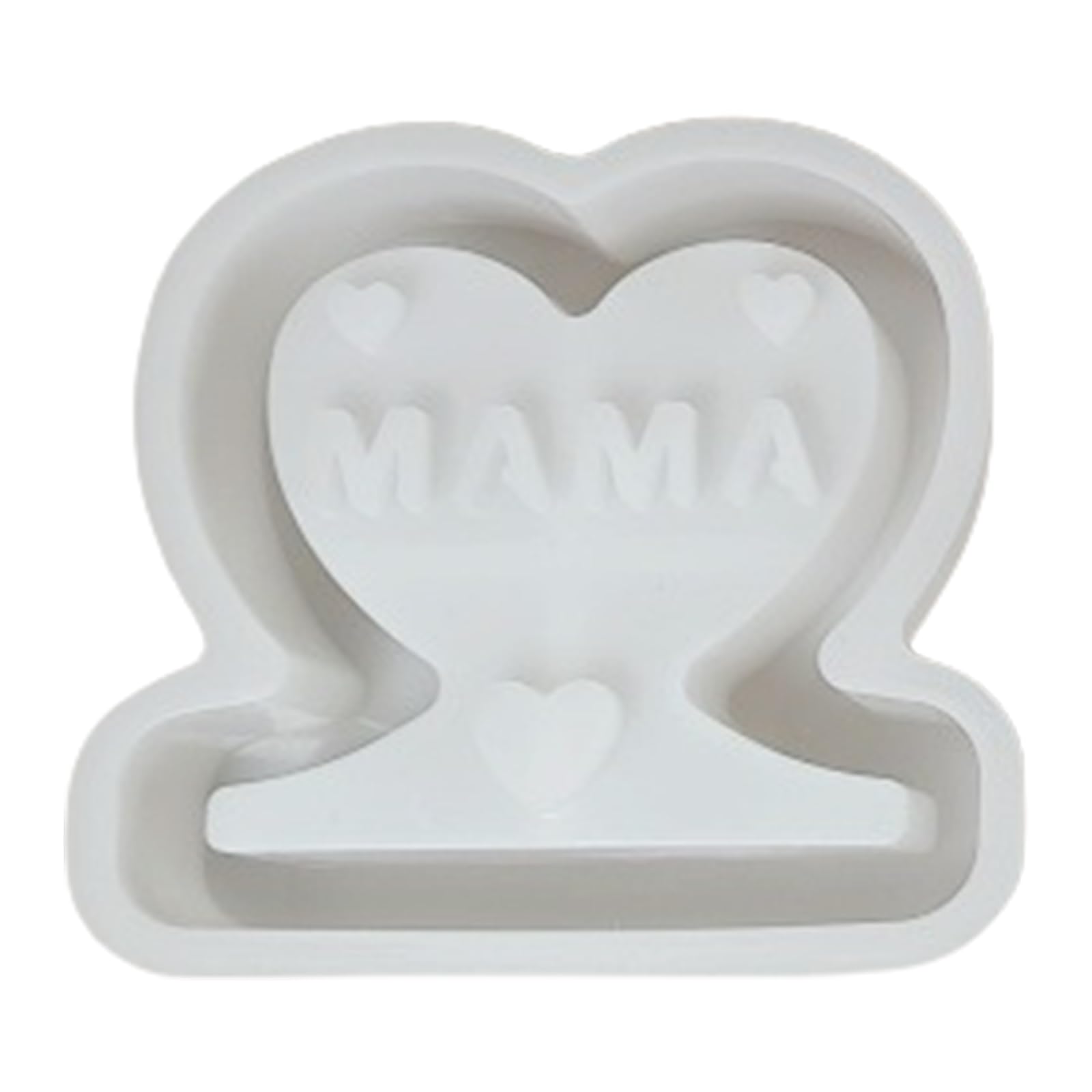 Xjdzineq Mothers Day Silicone Molds for Epoxy Resin Tealight Holder Heart Stand Mold for Decoration Mold