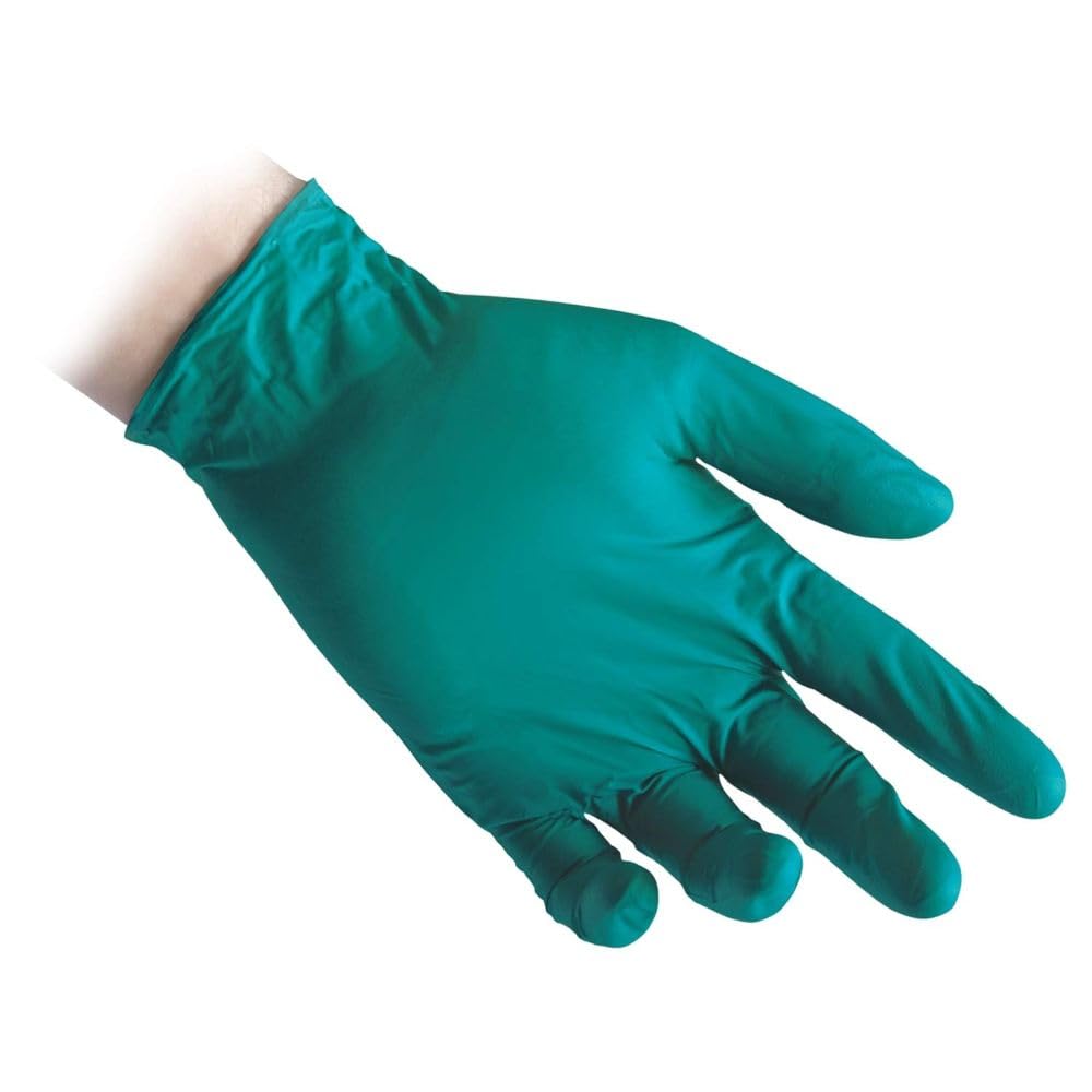 REFLEXX R68 300/1000 Guanti in nitrile VERDE - 6 GRAMMI senza polvere - VARIE TAGLIE OFFERTA - extrastrong usi chimici e meccanici (1000 pezzi Taglia XL)