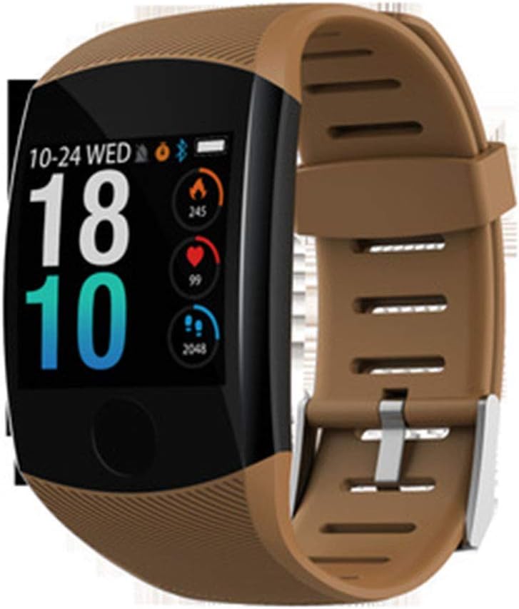 OOFAY Q11 Smart Watch Long-Term Standby IP67 Waterproof Heart Rate Blood Pressure Monitoring Multiple Sports Modes, 2 Pack,Brass