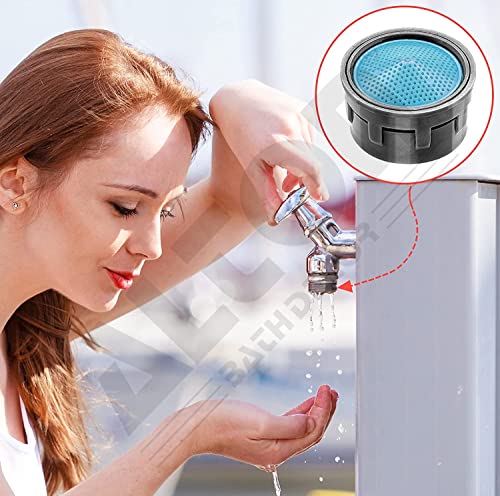 ALTON-ALD345-10-Piece-Replacement-Water-Aerator-Tap-and-Faucet-Foam-Flow-with-Washers-Blue