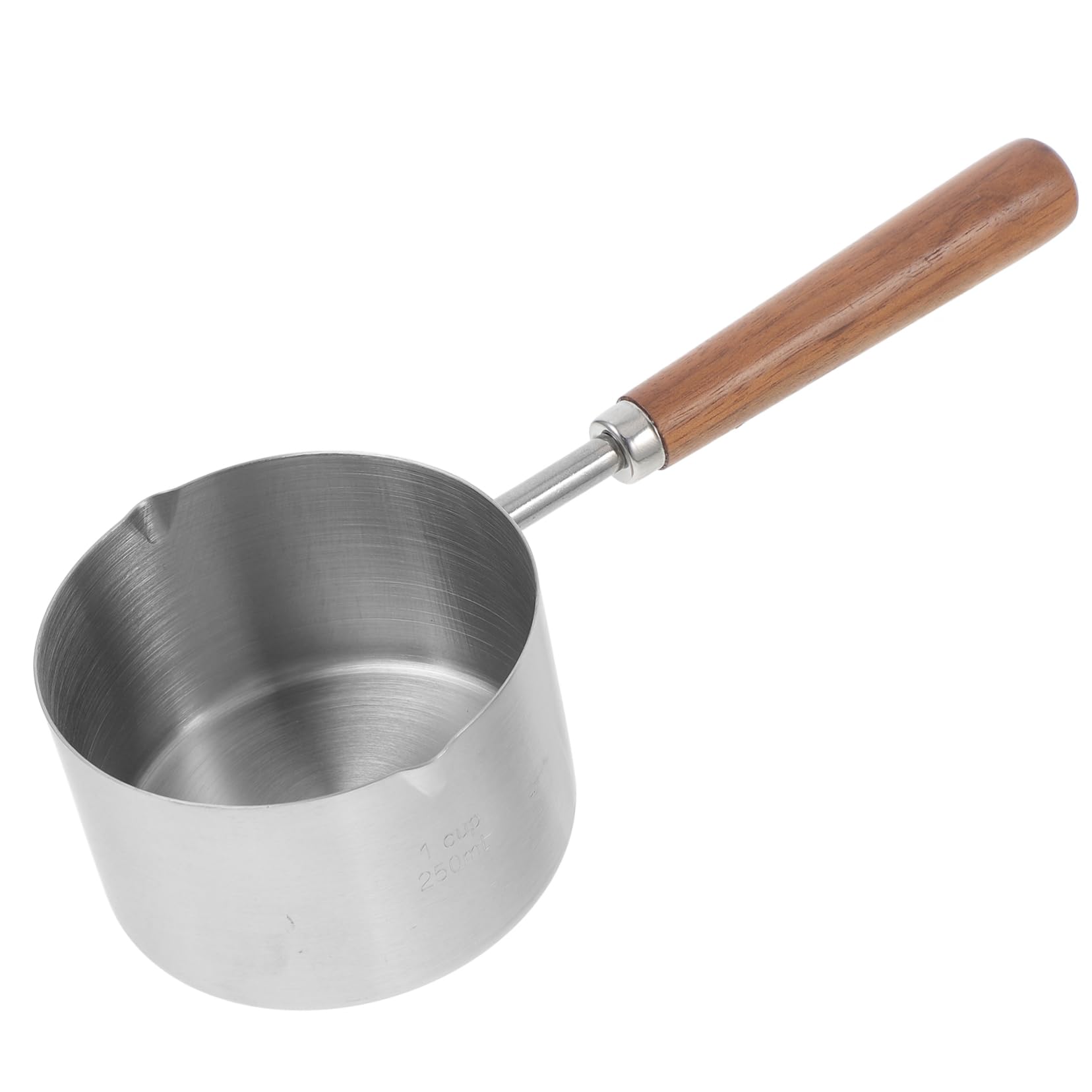 Sosoport 5stücke Hundezubehör Edelstahl Futtermaß Mit Holzgriff Präzise Messbecher Für Hundefutter Und Katzenfutter Langlebig Und Wiederverwendbar Für Große Behälter
