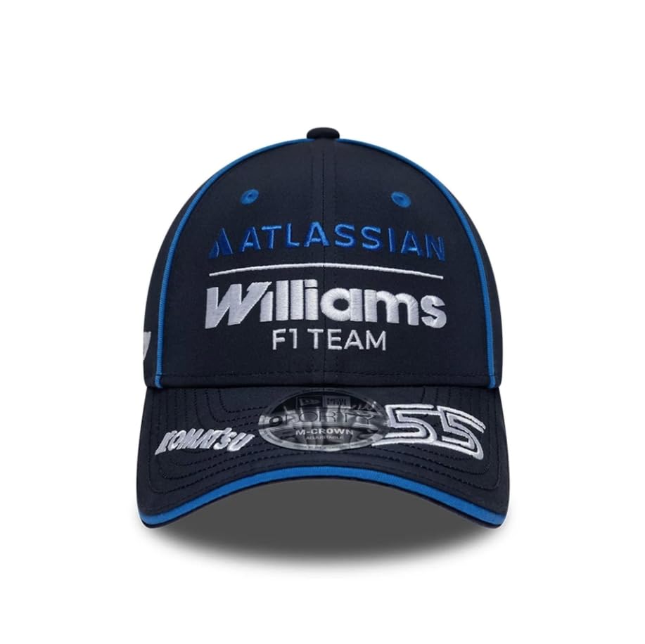 New Era Williams Racing F1 Team oficjalna kolekcja 2026, Team Carlos Sainz Drivers czapka z daszkiem, regulowana, granatowa