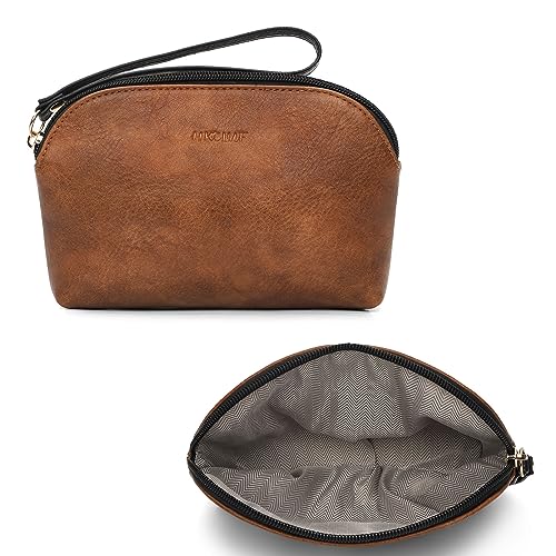 Image of HKCLUF Crossbody Bag Purse for Women 2PCS /Set Leather Hobo Handbag Wallet Set With 2Adjustable Guitar Strap Shoulder Bag | Purse