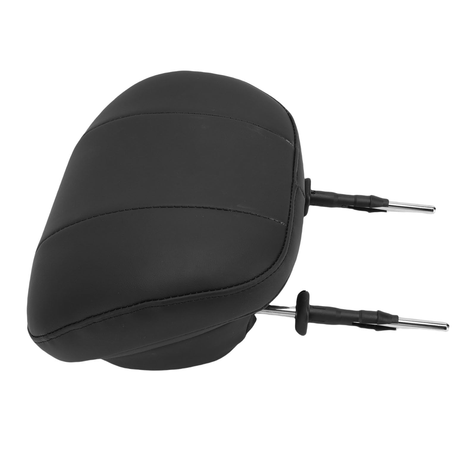 Tbest Appui-tête de Siège de Voiture Universel en Mousse à Mémoire de Forme, Oreiller de Rechange en Cuir PU avec Support en Métal pour Véhicule, Distance de Tige de 150 Mm,