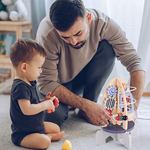 Wdmiya RCKT01 Space Wooden Activity Cube Toys For Baby thumb #6