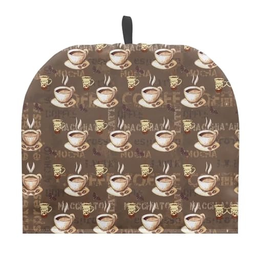 Mintulipy Coffee Pattern Tea Cozy Tea Cozy Insulated Teapot Covers Keep Warm Decorative Tea Cozy for Mug for Kitchen Table Hotel Tea Party Restaurant Indoor