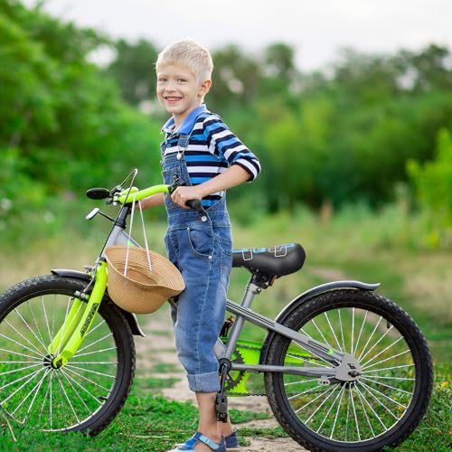 WEEROCK Kids Bike Seat, Child Bike Seats for 14\" 16\" 18\" 20\" 24\" Kids\' Bicycle, Children Bike Replacement Saddle for Boys Girls Bicycles, Black Blue