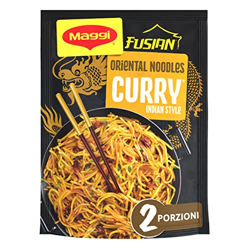 MAGGI FUSIAN Fideos Pasta Oriental Curry - Noodles de trigo sabor curry - 118g