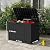 Mars Villa 45 Gallon Deck Box, Resin Outside Storage Box Waterproof for Patio Furniture Pillows, Pool Supplies, Gardening Tools, Indoor and Outdoor, Weatherproof and UV Resistant, Black