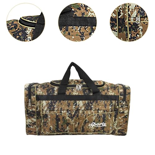 Travel Duffel Tote Bag for Weekend Getaways and Gym Activities, Yellow Pattern2